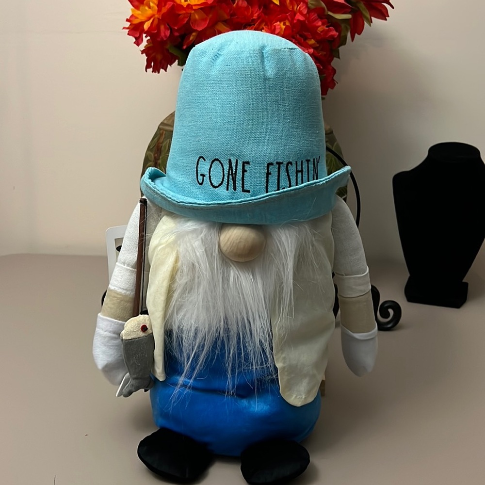 Rae Dunn Gone Fishin Gnome… NWT